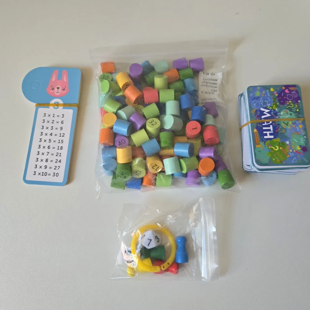Multiplication Board Game for Kids - Colorful Educational Toy - Picture 2 of 6